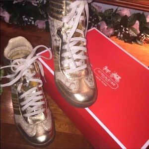 COACH wedges shoes 6.5 , original , brand new